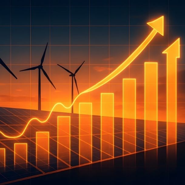diagram with wind turbines in the background